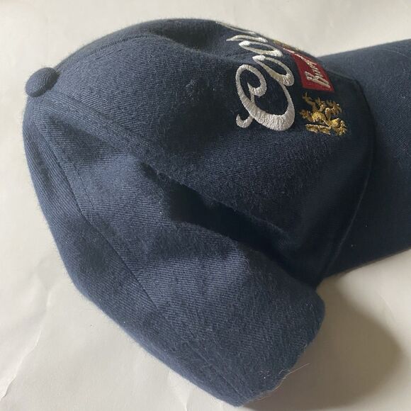 Coors Banquet Hat Beer Adjustable Baseball Cap Navy Blue Embroidered Logo - Picture 5 of 8